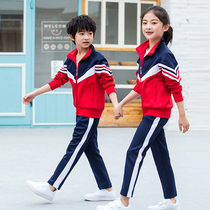 Spring Autumn Season Elementary School Childrens School Uniform Suit 12 Third Year Junior High School High School High School Clothing College Wind and Mens Sports South Korea