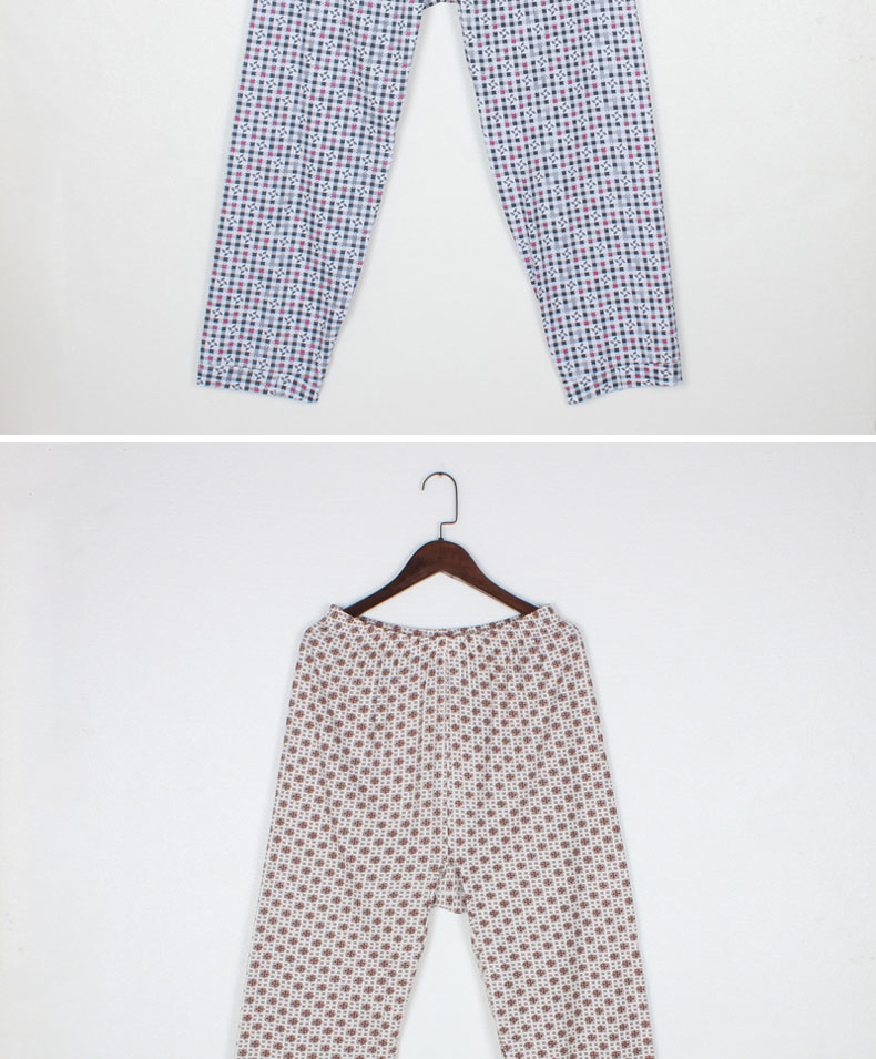 Mùa xuân và mùa hè mùa hè mỏng nam cotton ngủ lỏng quần trung niên nam điều hòa không khí quần nhà dệt bông dài bông quần bò nữ