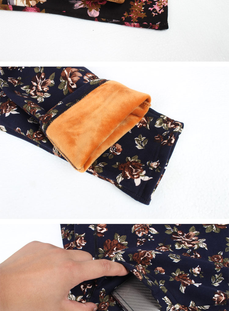Bà già quần cotton mỏng trung niên quần ấm phần mỏng cộng với phân bón để tăng quần mùa thu cộng với quần nhung ấm cỡ lớn đầu đông quần legging bầu