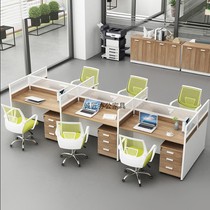 Hangzhou office furniture screen desk four-person table and chair combination computer partition desk modern card seat