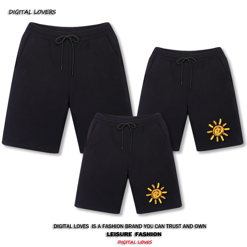 Pro-son fit a three-mouth shorts summer dress tightness waist pants male and female lovers Summer sports pants casual large size Size Tide