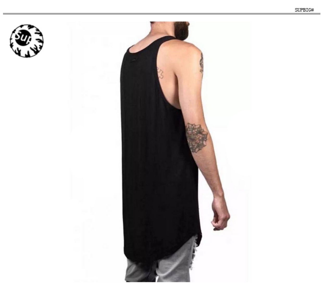 Mùa hè mới cotton tinh khiết vest Arc hem stereo cộng với đôi nam nữ dài chạm đáy áo thun GD vest khoác nam