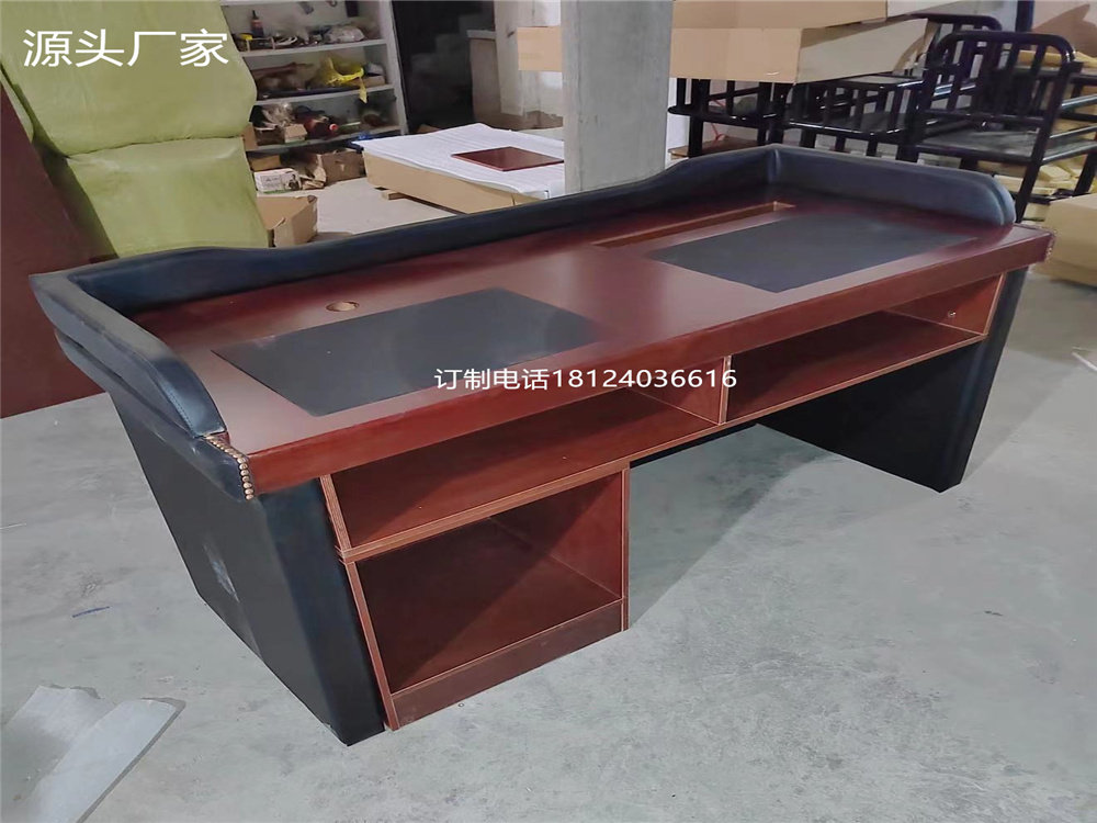 Two acting work bench integration questioning speech desk interrogation withholding coordination signature desk sheet metal no diamond corner table-Taobao