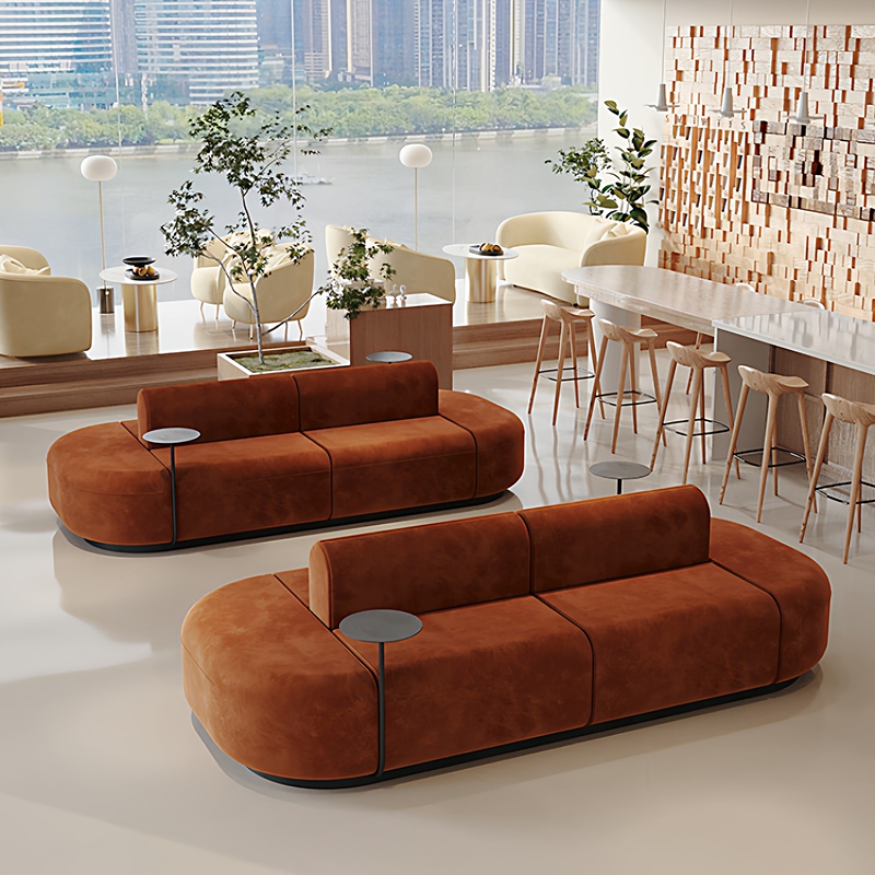 Clothing Store, Beauty Salon, Reception Sofa, Hotel Lobby Booth, Rest Area, Photo Studio, Bridal Shop, Double-Sided Booth Sofa