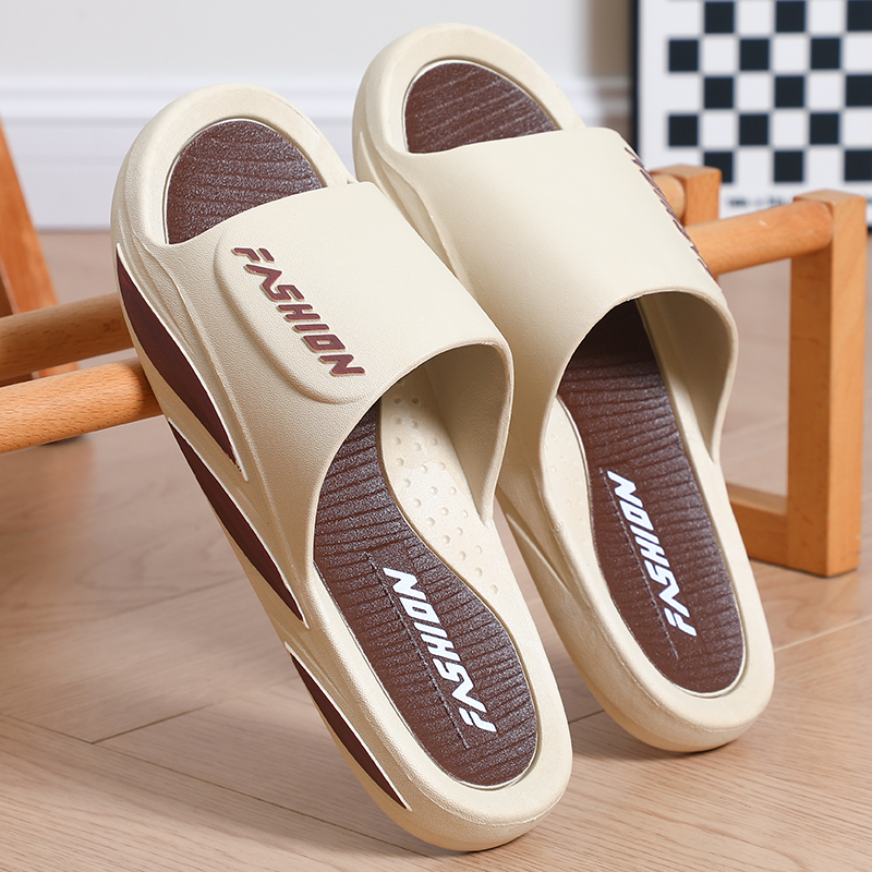 Men's Summer Slippers for Outdoor Wear, Thick-Soled Indoor Non-Slip Sandals, Men's Outdoor High-End Slippers, Women's Slippers