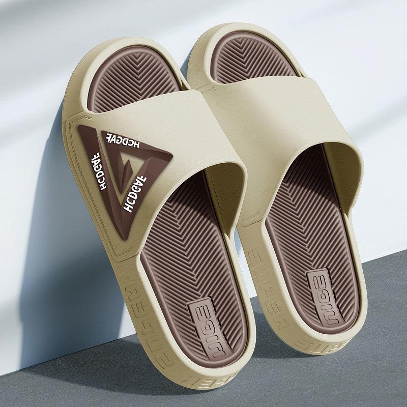 Men's Slippers for Outdoor Use, Ultra-Thick Soles, for Home Use, Bathing, Non-Slip, Anti-Odor, Wear-Resistant, Casual Slippers for Couples, Men's Slippers