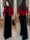 Jasmine Haute Couture New Year Outfit Set Women's Winter Fashion New Knitted Cardigan Jacket Wide Leg Pants Two-Piece Set