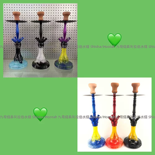 Арабская вода табачная бар ktv Взрыв четырех -тупика Большого дымового цвета Полный комплект шиши