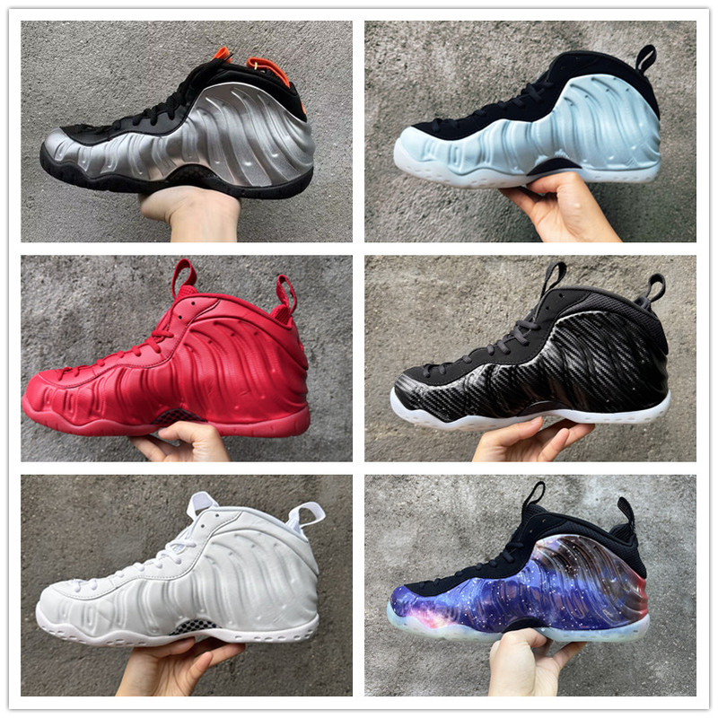 Spray-Painted Men's Shoes in Galaxy Aurora Ice Blue, Black Gold, Liquid Silver, Bubble Milk Tea, Holographic Weave, and Black Spray Basketball Shoes