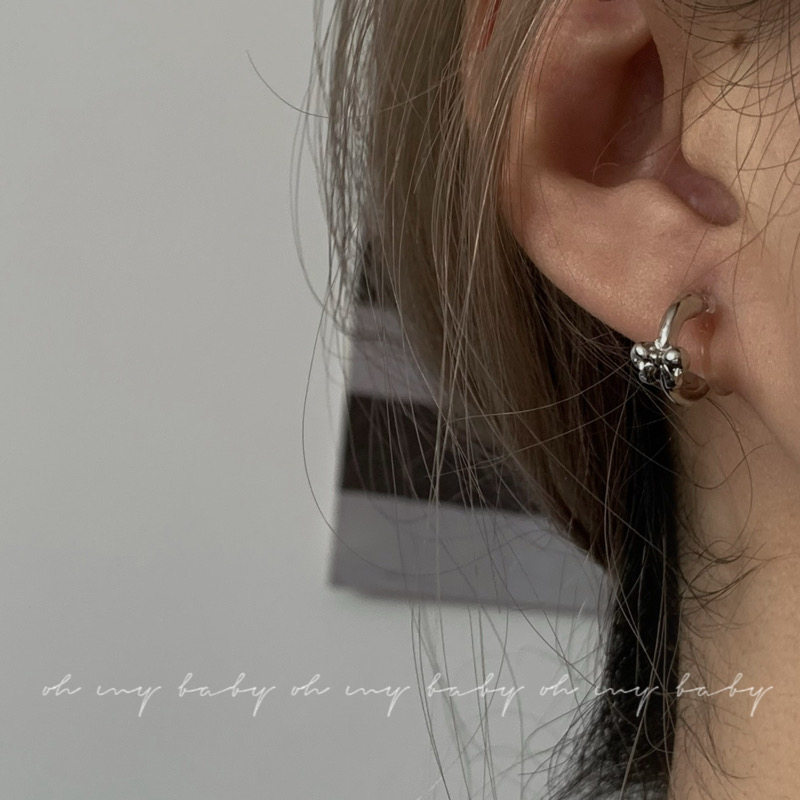 Without ear holes, you can wear mini - circled butterfly ear butterfly ear clamp delicate daily compact