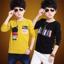 3 Boys bottoming shirt Spring 4 childrens long-sleeved t-shirt 6 autumn 8 middle children 9 boys T-shirt 10 thin section 13 years old 15