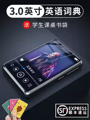 Full screen mp3mp4 walkman Student ultra-thin portable portable Bluetooth music player mp5mp6 distortion-free reading novels and listening to songs Touch screen English listening external p3 recording artifact m