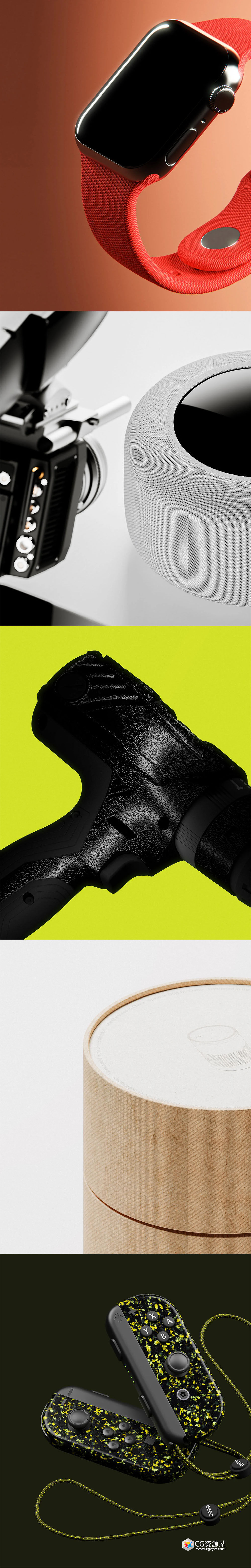 Visune KeyShot 100种产品渲染精细科技面料塑料油漆织物工业设计材质合集 Industrial Design Material Collection-图片2