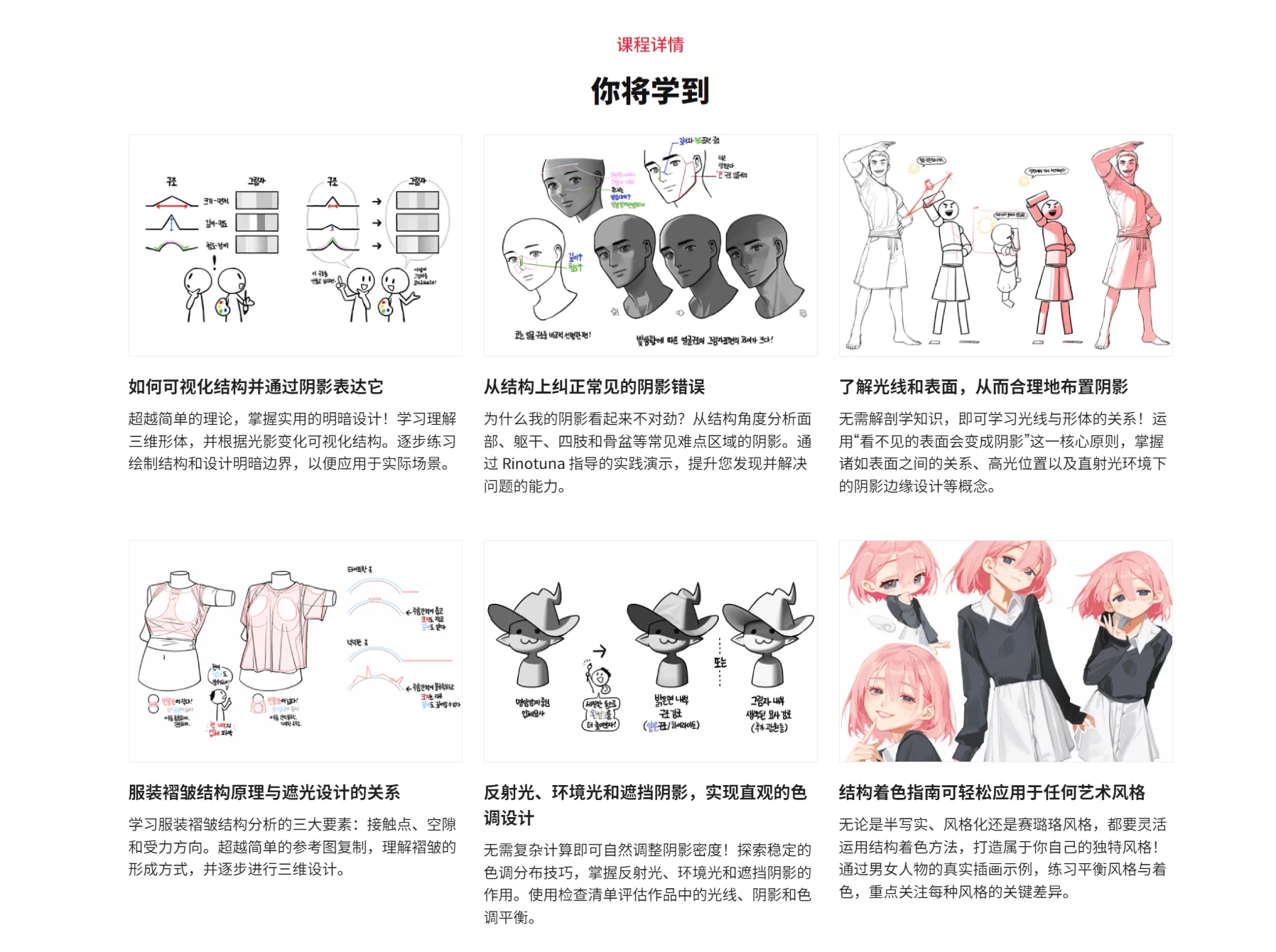 中文字幕 Coloso PS角色插画掌握光影塑造形体绘画Photoshop教程-图片3