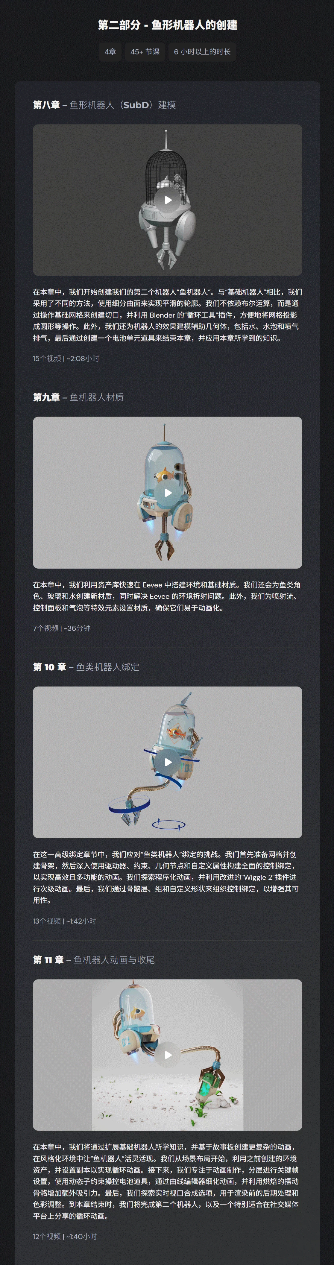 CGBoost Blender机器人硬表面建模贴图材质绑定动画渲染基础教程 Robotic Planet+中文字幕-图片3