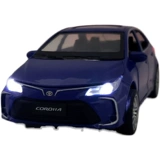 Toyota, warrior, модель автомобиля со светомузыкой, реалистичная игрушечная машина, масштаб 1:32, подарок на день рождения