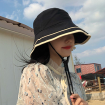 Net red fishermans hat female Korean version of ins Joker basin hat sun hat spring and summer Japanese retro sunscreen sun hat sun hat