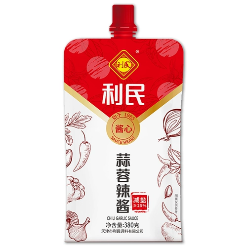 Тяньцзин лимин соль соль и чесночный соус 380 г низкого рогового чили соус из чили на северо -восток лапши с лапшой и рисовым соусом приправа