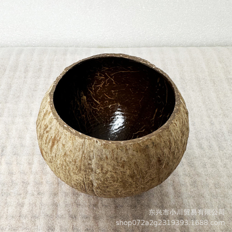 Natural Coconut Shell Candle Bowl, Coconut Shell Aromatherapy Container, Wax-Filled Candle Cup, Japanese-Style Creative Souvenir Source