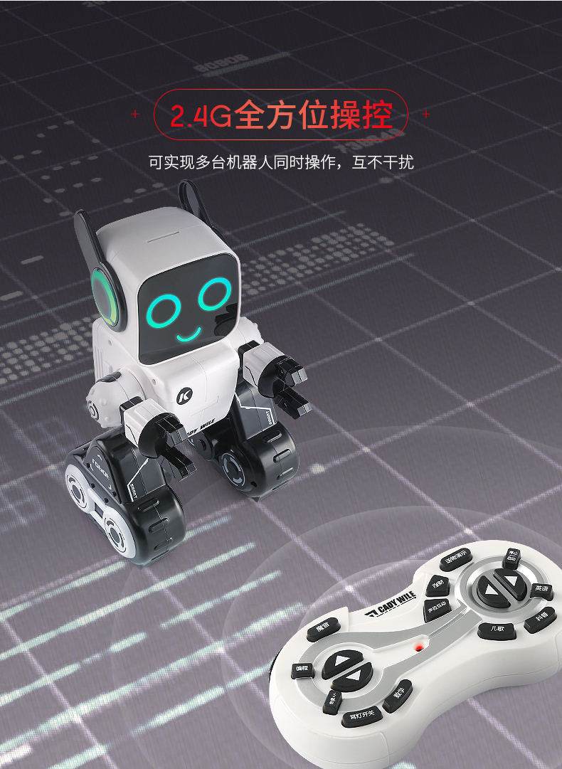 Điều khiển từ xa lập trình robot đồ chơi trẻ em cậu bé học tập thông minh thoại đa chức năng giáo dục mầm non đồ chơi 1-3 tuổi 4