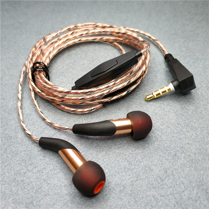 Class RMBone thousand micro-coil headphones BCD 5 8mm micro-coil earplugs triple-frequency equalization human sound resolution stick