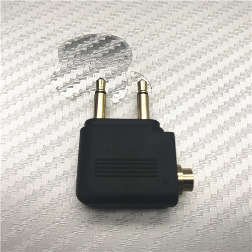 Aircraft Conversion Head Business Travel Aircraft Plug Headphones High-end Headphone Plug