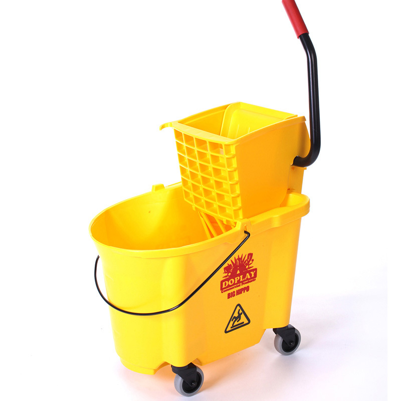 Commercial Cleaning Mop Bucket with Wringer for Hotels and Restaurants