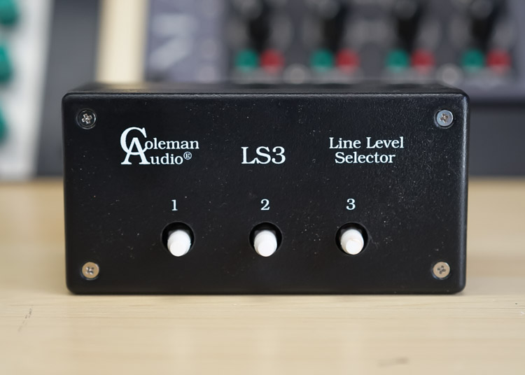 COLEMAN AUDIO LS3 FULL BALANCED ROUTE SWITCH 귿 ȸ 1  3 -IN -1