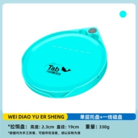 Однослойный бледный паллет+однострочный крючок-диск-голубой