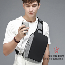 Auger mens chest bag new fashion mens bag shoulder bag messenger bag bag 2021 new portable small backpack
