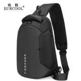 Мужская вместительная и большая нагрудная сумка, универсальная сумка на одно плечо для отдыха, в корейском стиле