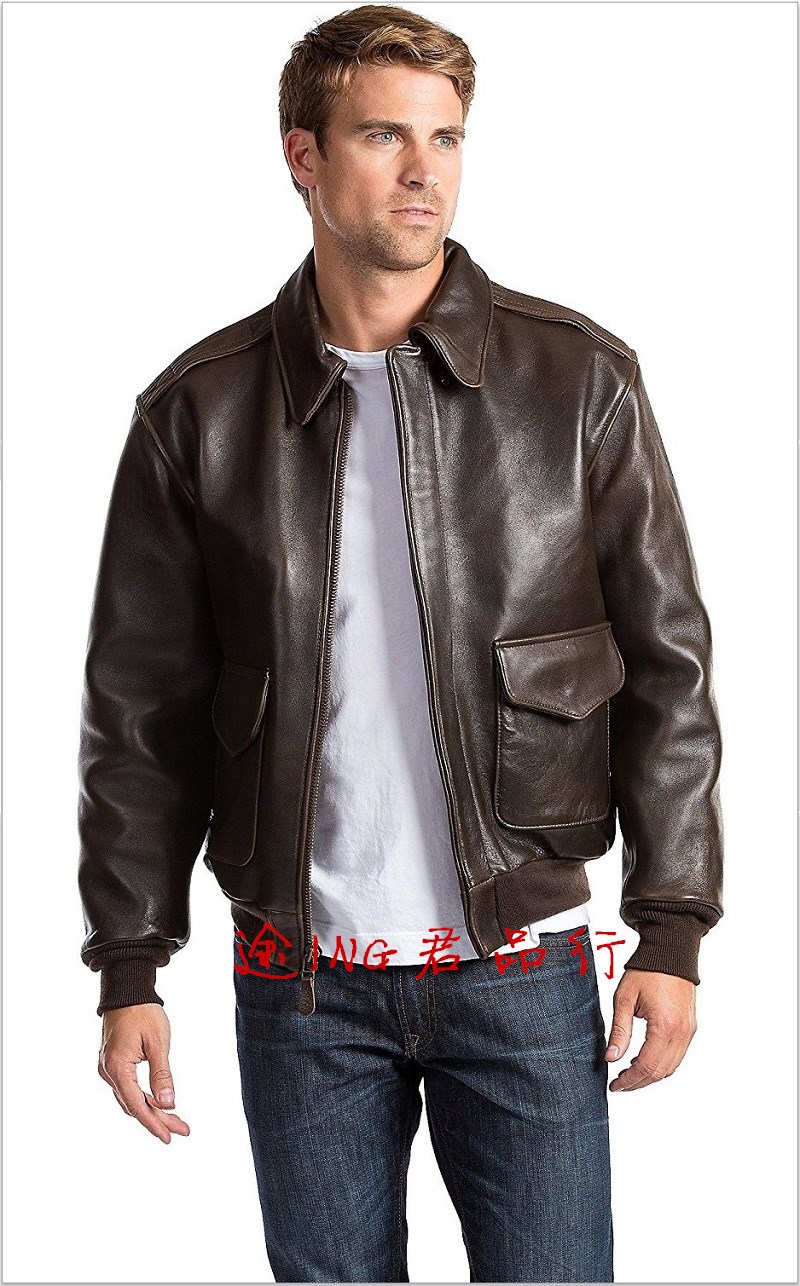 American original COCKPIT retro lamb leather luxury version A2 Pilot leather jacket A-2 real leather jacket