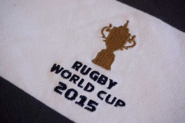 Stock rugby webb ellis cup cotton áo thun dài tay bóng bầu dục Mỹ