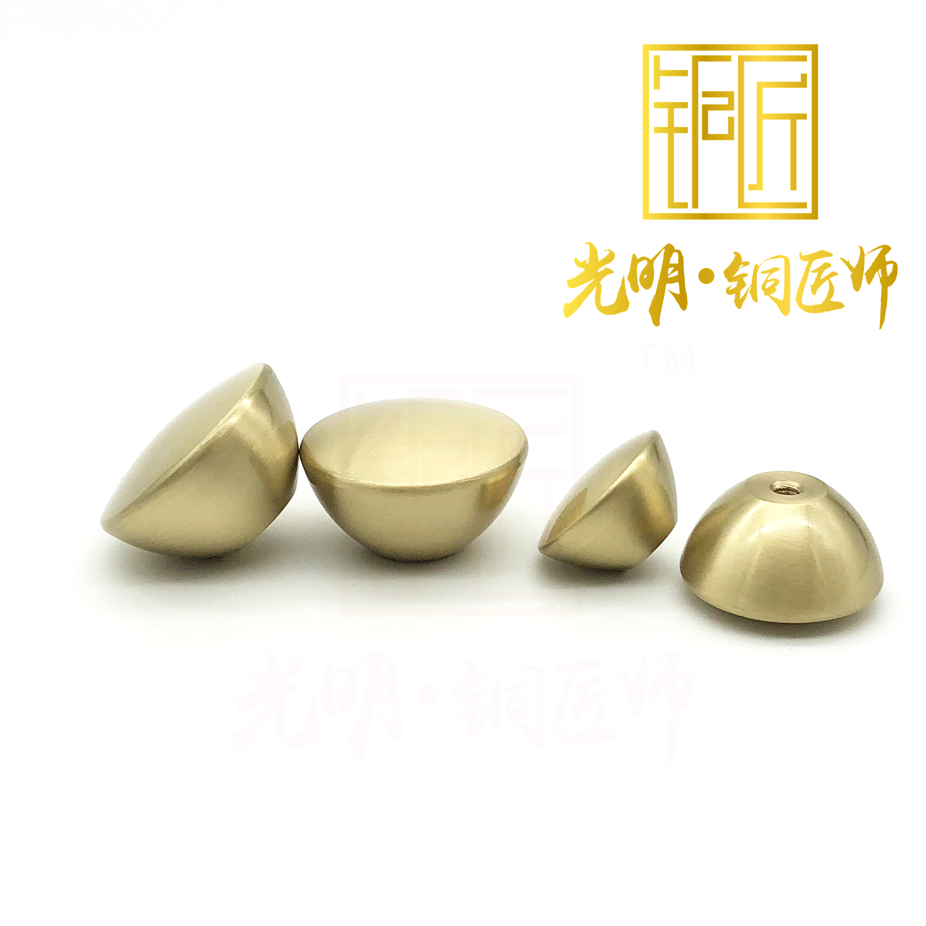 Coppersmith Central European clothing overall cabinet door handle Nordic Gold Brass handle Modern simple window drawer handle