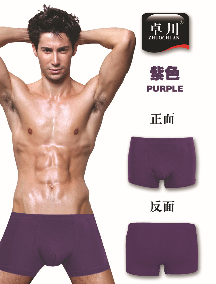 Quần lót nam đặc biệt đích thực Lycra Modal cotton thể thao đồ lót nam Slim U lồi eo bé trai phẳng quần lót chữ c
