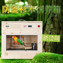 Parrot incubator Intelligent thermostatic hand raising young bird brood box Tiger skin Xuanfeng parrot breeding box pet incubator