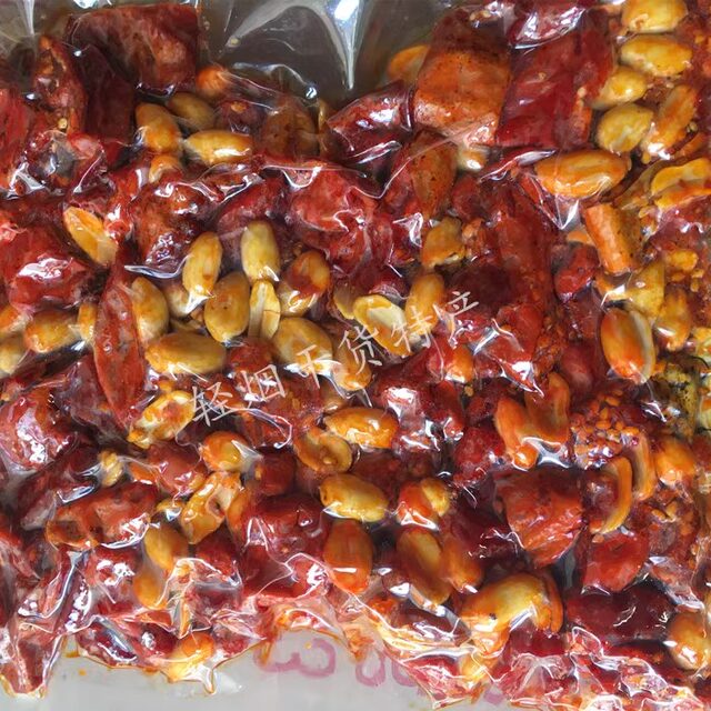 Hongchuan Spicy Crisps 400g Mildly Spicy Crispy Sesame Peanut Chili Snack Shandong Specialty Buy 10 Bags to Multiple Provinces