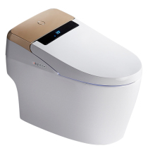 Smart toilet with water tank without water pressure limit automatic flip cover integrated toilet foam voice remote control
