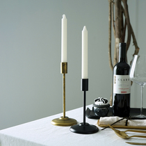 Nordic style candlestick Modern home decoration ornaments Retro old soft decoration model room dining table candlestick