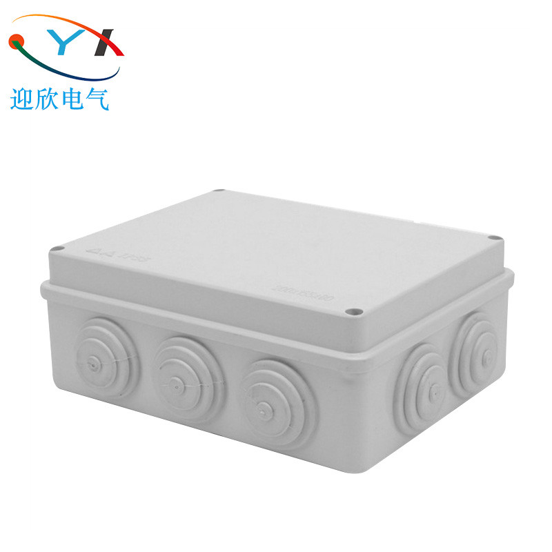 200 * 155 * 80 waterproof junction box plastic waterproof cartridge reservation security monitoring shell power overwire box
