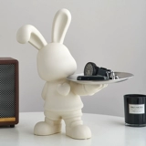 Система хранения для ключей, керамический кролик для гостиной, настольный креативный современный и минималистичный декор
