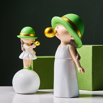 Bubble girl decoration room porch TV cabinet Nordic ins Net red cute girl decoration decoration decoration