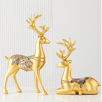 Nordic deer ornaments porch partition cabinet decoration home living room TV cabinet room layout small furnishings housewarming gifts