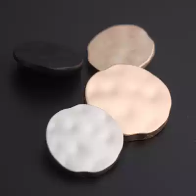 High-end decorative men's and women's universal coat trench coat cashmere irregular round concave convex metal button buttons