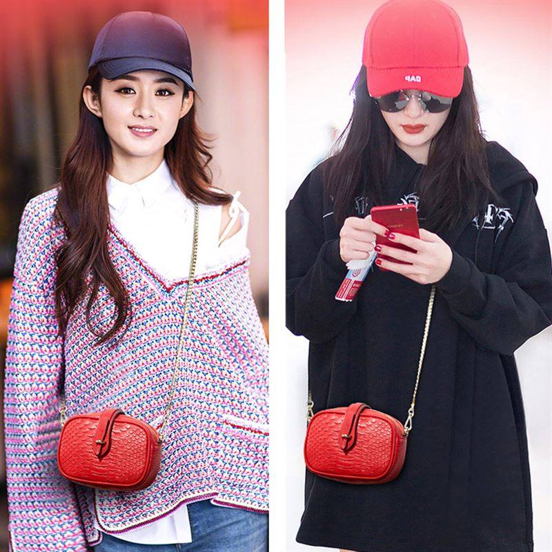 Women's bags new 2021 popular fashion personality autumn and winter leather bags women's summer niche messenger bags high-end students