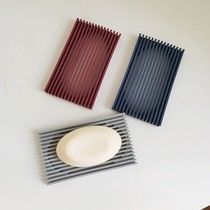 ins Wind soap box home creative simple drain soap box rubber soap dish toilet Nordic laundry soap box