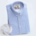 Paul cotton oxford plus nhung kẻ sọc sơ mi nam tay dài đệm ấm áo sơ mi giản dị 2017 thu đông sơ mi đen nam Áo