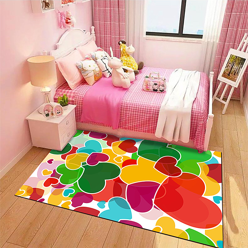 Phòng khách tối giản hiện đại bàn cà phê sofa thảm phòng ngủ đầy đủ cửa hàng dễ thương giường phía trước chăn Bắc Âu phòng phòng mat - Thảm thảm trải nhà
