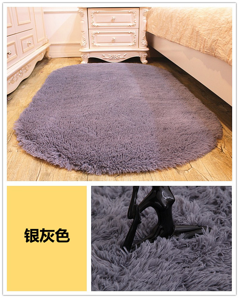 Rửa được ấm áp và đáng yêu bầu dục phòng ngủ thảm pad giường bàn cà phê phòng nhà sống cạnh giường chăn thảm - Thảm thảm lót sàn cho bé