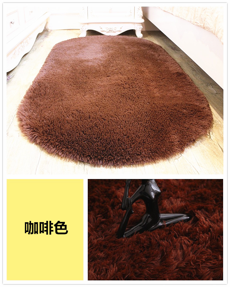 Rửa được ấm áp và đáng yêu bầu dục phòng ngủ thảm pad giường bàn cà phê phòng nhà sống cạnh giường chăn thảm - Thảm thảm lót sàn cho bé